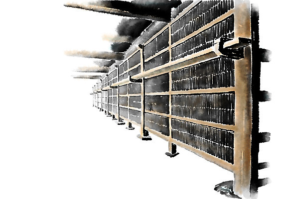 PSD 고건축 한국건축 일러스트 캘리그라피 수묵화 사람없음 팔만대장경 해인사 해인사장경판전 국내일러스트 건축물 건축 미술 세계문화유산 국보 합천 파일형식