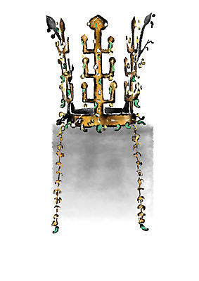 PSD 일러스트 캘리그라피 유물 왕관 수묵화 사람없음 금관 국내일러스트 전통 미술 파일형식