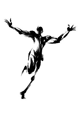 PSD 스포츠 일러스트 캘리그라피 사람모양 수묵화 한명 사람 성인 달리기 운동 국내일러스트 모양 1 모션 건강 미술 파일형식