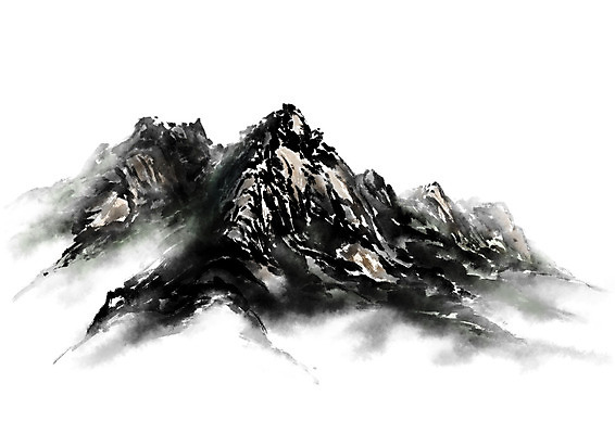 PSD 일러스트 캘리그라피 산 수묵화 풍경 사람없음 국내일러스트 미술 파일형식