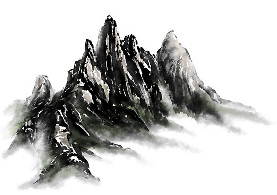 PSD 일러스트 캘리그라피 산 수묵화 풍경 사람없음 국내일러스트 미술 파일형식