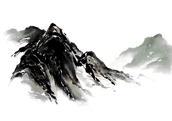 PSD 일러스트 캘리그라피 산 수묵화 풍경 사람없음 국내일러스트 미술 파일형식