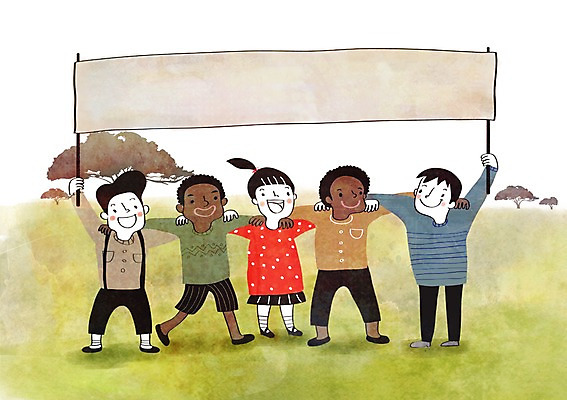 PSD 외국인 나무 여자 남자 어린이 흑인 일러스트 어깨동무 여러명 친구 희망 팻말 봉사 다문화사회 나눔 해외봉사 국내일러스트 서양인 식물 감정 포즈 다수 관계 프레임 사람 인종 도움 사회_공동체 다문화 파일형식