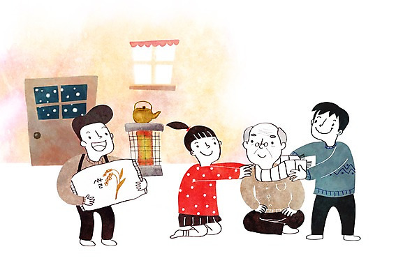 PSD 여자 남자 어린이 일러스트 창문 주전자 여러명 성인 문 목도리 희망 쌀 마사지 봉사 난로 나눔 쌀포대 국내일러스트 잡화 감정 다수 주방용품 곡류 사람 도움 난방기 파일형식