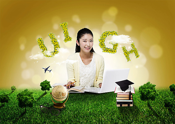 PSD 나무 구름 편집이미지 학생 여자 교육 안경 학사모 졸업 비행기 한명 잔디 20대 성인 책 노트북 지구본 일본인 성인여자한명만 이미지편집 자연요소 외국인 식물 모자_잡화 1 잡화 항공교통 대중교통 사람 동양인 청년 전자제품 여자한명만 성인여자만 파일형식