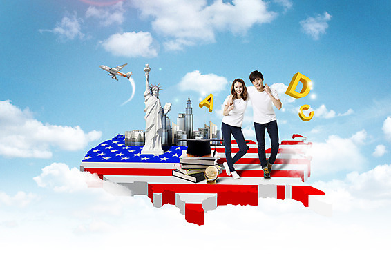 전신 PSD 구름 편집이미지 알파벳 여자 남자 대학생 지도 학사모 하늘 어깨동무 비행기 서기 20대 성인 두명 앞모습 책 지구본 쌓기 미국 한국인 도시 자유의여신상 대학교육 어학연수 이미지편집 자연요소 모자_잡화 학생 영어 교육 뷰포인트 포즈 북아메리카 졸업 항공교통 모션 대중교통 사람 동양인 청년 세계문화유산 유학 파일형식