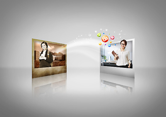 PSD 외국인 편집이미지 여학생 여자 고등학생 미래 동양인 상반신 성인 두명 30대 교사 한국인 과거 장래희망 폴라로이드사진 이미지편집 직업 학생 컨셉 청소년 사람 인종 장년 폴라로이드 파일형식