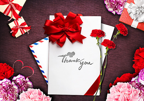 PSD 편집이미지 기념일 리본 사람없음 선물상자 감사카드 카네이션 이미지편집 꽃 카드_감사 선물 이벤트 상자 파일형식