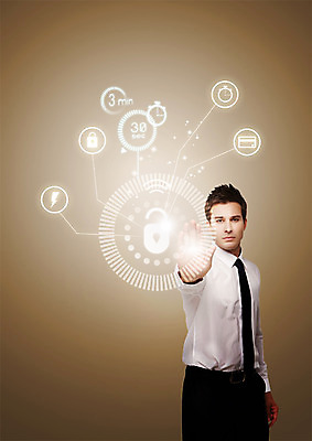 PSD 백인 편집이미지 남자 자물쇠 한명 안전 정장 상반신 성인 30대 터치 비즈니스맨 수비 보안 홀로그램 이미지편집 서양인 1 옷 비즈니스 모션 사람 장년 직장인 파일형식