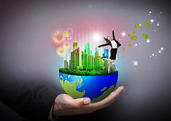 PSD 편집이미지 손 여자 지구 한손 불꽃놀이 들기 정장 20대 성인 두명 신체부위 고층빌딩 한국인 도시 비즈니스우먼 이미지편집 옷 비즈니스 모션 놀이 사람 동양인 빌딩 청년 직장인 파일형식