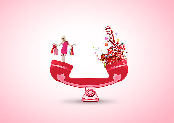 PSD 백인 편집이미지 영어 여자 분홍색 한명 들기 20대 성인 선물상자 쇼핑 쇼핑백 세일 쌓기 유선전화기 수화기 풍선 이미지편집 서양인 문자 1 컬러 가방 모션 선물 사람 청년 상자 전화기 파일형식