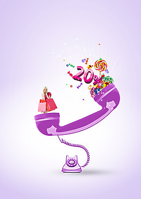 PSD 백인 편집이미지 여자 막대사탕 한명 들기 20대 성인 쇼핑 쇼핑백 보라색 퍼센트 유선전화기 수화기 알사탕 이미지편집 서양인 1 컬러 가방 모션 사탕 사람 청년 특수기호 전화기 파일형식