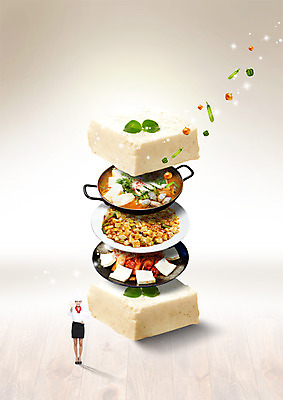 전신 PSD 외국인 편집이미지 접시 여자 음식 한명 서기 20대 성인 앞모습 쌓기 요리사 철판 두부 전골 두루치기 두부전골 마파두부 이미지편집 직업 1 식기 뷰포인트 모션 사람 인종 청년 파일형식