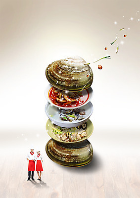 전신 PSD 서양인 외국인 편집이미지 그릇 여자 남자 음식 조개 서기 20대 성인 두명 앞모습 쌓기 요리사 짬뽕 칼국수 이미지편집 직업 식기 한식 뷰포인트 모션 어패류 사람 인종 청년 국수 파일형식