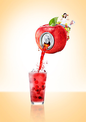 PSD 편집이미지 여자 음식 잔 한명 20대 성인 얼음 주스 한국인 붓기 캔 사과 사과주스 이미지편집 자연요소 1 식기 음료 과일 모션 사람 동양인 청년 과일주스 파일형식