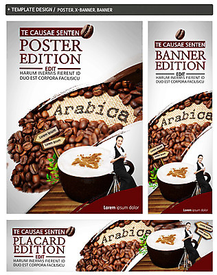 PSD 외국인 템플릿 배너 배너템플릿 여자 가로배너 ZIP 포스터 세로배너 커피 한명 동양인 상반신 20대 성인 세트 원두 현수막 표지판 커피잔 바리스타 걸터앉기 아라비카 직업 1 음료 잔 알림판 사람 앉기 인종 청년 가로 세로 파일형식