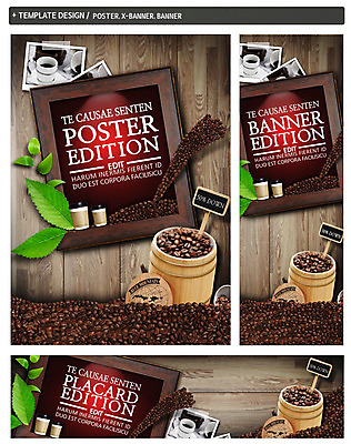 PSD 템플릿 배너 배너템플릿 가로배너 ZIP 포스터 세로배너 커피 액자 나뭇잎 사람없음 목재 세트 원두 현수막 나무통 나무 음료 잎 재료 통 가로 세로 파일형식