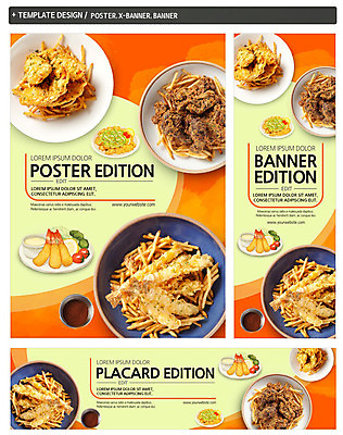 PSD 템플릿 배너 배너템플릿 가로배너 ZIP 포스터 세로배너 사람없음 세트 치킨 튀김 감자튀김 현수막 안주 새우튀김 광어튀김 카레치킨 음식 새우 감자 가로 세로 닭고기요리 파일형식