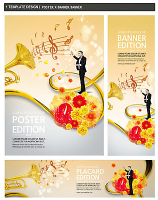 전신 PSD 백인 템플릿 배너 배너템플릿 남자 가로배너 꽃 ZIP 포스터 세로배너 40대 음표 한명 정장 턱시도 성인 옆모습 세트 현수막 오선지 트럼펫 지휘자 지휘 서양인 식물 1 기호 옷 음악 뷰포인트 중년 사람 가로 세로 음악가 금관악기 악보 오선 파일형식