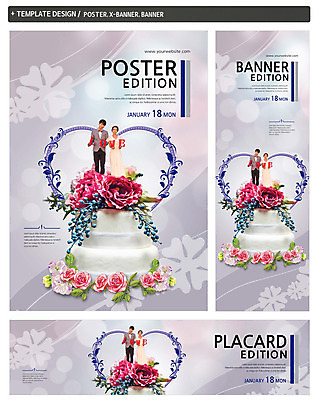 PSD 템플릿 배너 커플 영어 배너템플릿 여자 남자 가로배너 꽃 ZIP 포스터 세로배너 신부 웨딩드레스 신랑 신혼부부 사랑 정장 턱시도 20대 성인 두명 앞모습 세트 한국인 현수막 웨딩케이크 웨딩박람회 식물 문자 부부 드레스 옷 감정 뷰포인트 결혼 관계 사람 동양인 청년 가로 세로 케이크 신혼 박람회 파일형식