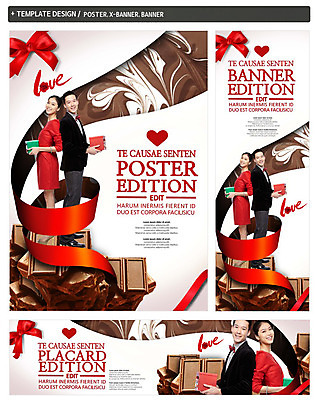 PSD 서양인 외국인 템플릿 배너 커플 영어 배너템플릿 여자 남자 가로배너 ZIP 포스터 리본 세로배너 발렌타인데이 사랑 미소 상반신 성인 두명 옆모습 세트 초콜릿 등맞대기 현수막 하트 모양 문자 감정 뷰포인트 관계 모션 데이이벤트 디저트 표정 사람 인종 가로 세로 파일형식