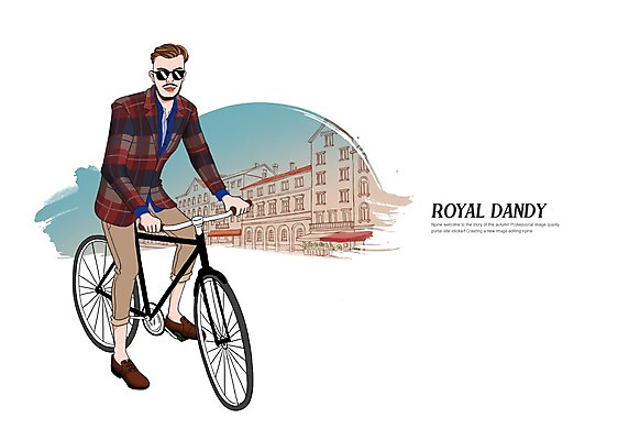 전신 PSD 남자 일러스트 한명 정장 성인 건물 선글라스 자전거 젠틀맨 댄디 댄디스타일 메트로섹슈얼 국내일러스트 1 건축물 옷 안경 사람 바이크 파일형식