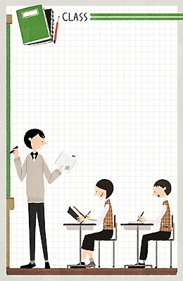 PSD 학생 여자 남자 교복 의자 일러스트 학교 청소년 수업 성인 책 세명 연필 스쿨라이프 교사 공책 책상 프레임일러스트 국내일러스트 직업 라이프스타일 옷 교육 가구 문구용품 학용품 프레임 사람 필기구 파일형식