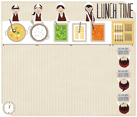 PSD 학생 여자 남자 교복 음식 일러스트 젓가락 학교 청소년 밥 반찬 집게 여러명 스쿨라이프 숟가락 국자 국 점심 급식 배식 프레임일러스트 국내일러스트 라이프스타일 옷 교육 다수 주방용품 프레임 수저 사람 파일형식