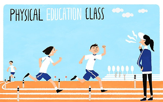 PSD 구름 학생 여자 남자 교복 일러스트 학교 청소년 여러명 성인 달리기 스쿨라이프 교사 호루라기 체육시간 프레임일러스트 국내일러스트 자연요소 직업 라이프스타일 옷 교육 다수 모션 수업 프레임 사람 파일형식