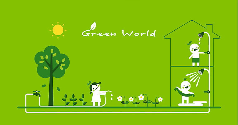 나무 여자 남자 꽃 일러스트 세명 태양 새싹 자연보호 환경 그린캠페인 물방울 그린에너지 물주기 에코 샤워기 호스 물절약 물부족 에코라이프 그린슈머 국내일러스트 AI파일 자연요소 식물 라이프스타일 캠페인 모션 자연 사람 에너지 절약 보호 사회이슈 파일형식 벡터