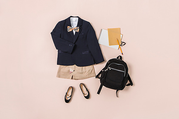 포토 JPG 스튜디오촬영 옷 패션 교복 백그라운드 신발 가방 사람없음 연필 공책 오브젝트 플랫레이 국내포토 잡화 문구용품 학용품 실내 필기구 플랫 파일형식