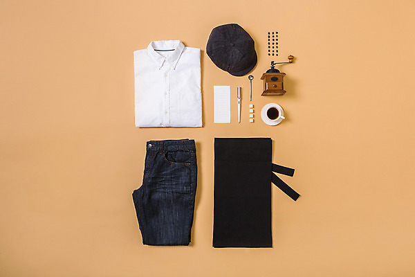 포토 JPG 스튜디오촬영 모자 옷 패션 커피 백그라운드 셔츠 사람없음 숟가락 앞치마 원두 청바지 커피잔 각설탕 오브젝트 바리스타 그라인더 플랫레이 국내포토 직업 잡화 음료 상의 바지 잔 수저 실내 플랫 설탕 커피용품 파일형식