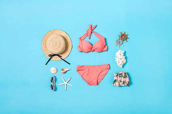 포토 JPG 스튜디오촬영 옷 패션 백그라운드 조개 불가사리 바캉스용품 사람없음 비키니 선글라스 오브젝트 밀짚모자 플랫레이 국내포토 모자_잡화 수영복 안경 어패류 극피동물 실내 플랫 파일형식