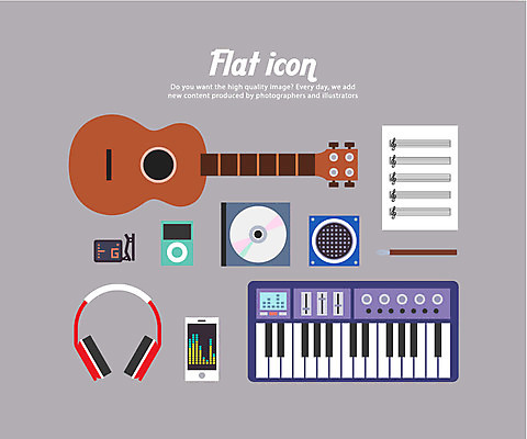 아이콘 악기 음악 사람없음 스마트폰 세트 만년필 헤드셋 스피커 CD 기타 피아노건반 건반 건반악기 MP3 악보 플랫아이콘 2D아이콘 AI파일 음향기기 현악기 문화예술 전자제품 핸드폰 스마트기기 펜 헤드폰 피아노 파일형식 벡터