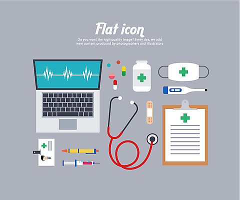 아이콘 청진기 의료기기 주사기 마스크 사람없음 노트북 세트 알약 볼펜 반창고 약병 온도계 체온계 플랫아이콘 사원증 서류판 2D아이콘 AI파일 비즈니스 의학 전자제품 약 펜 사무용품 의료용품 병_담는 파일형식 벡터