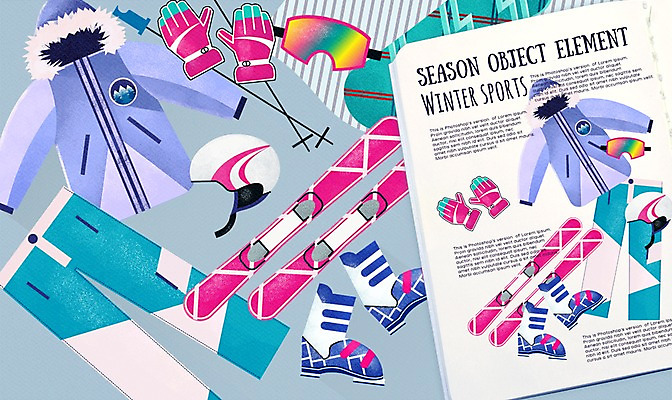 PSD 계절 겨울 일러스트 스키 사람없음 스노우보드 잡지 오브젝트 스키복 폴 스키용품 스키고글 스키부츠 스키장갑 스키화 엘리먼트 목업 플랫레이 국내일러스트 옷 스포츠용품 겨울스포츠 부츠 간행물 보드_스포츠 플랫 스키장비 파일형식