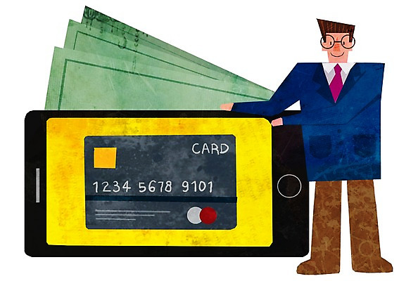 PSD 남자 지폐 일러스트 한명 성인 경제 스마트폰 신용카드 세금 핀테크 연말정산 국내일러스트 1 돈 모바일 사람 금융 핸드폰 스마트기기 파일형식