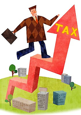 PSD 나무 남자 화살표 서류가방 일러스트 한명 빌딩 성인 경제 세금 연말정산 국내일러스트 식물 1 가방 사람 건물 파일형식