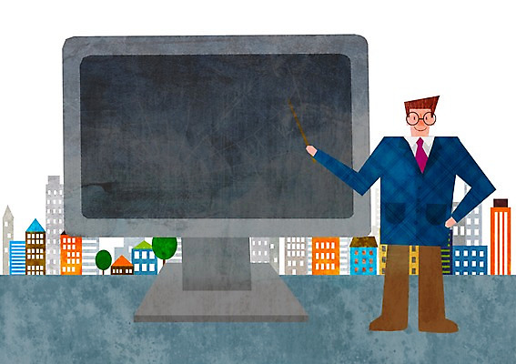 PSD 나무 남자 일러스트 한명 빌딩 성인 경제 모니터 도시 막대기 세금 연말정산 국내일러스트 식물 1 사람 건물 컴퓨터 파일형식