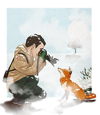 주간 PSD 나무 패션 남자 장갑 겨울 일러스트 아웃도어 한명 성인 야외 카메라 눈 겨울옷 여우 패딩 국내일러스트 자연요소 식물 1 잡화 옷 계절 포유류 날씨 사람 전자제품 점퍼 파일형식