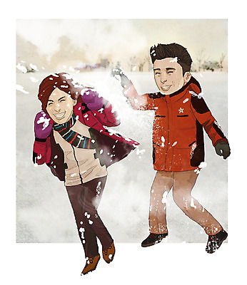 주간 PSD 커플 여자 패션 남자 장갑 겨울 일러스트 아웃도어 성인 야외 두명 목도리 눈 겨울옷 눈싸움 패딩 국내일러스트 자연요소 잡화 옷 계절 관계 날씨 눈_날씨 사람 점퍼 싸움 파일형식