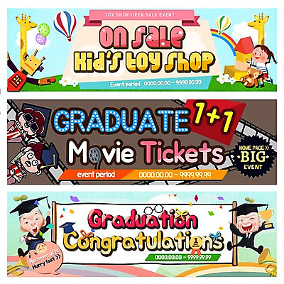 PSD 템플릿 학생 배너 여자 노년 남자 어린이 웹템플릿 학사모 졸업 청소년 여러명 열기구 졸업가운 트로피 필름 기린 입학 이벤트배너 웹배너 이미지템플릿 모자_잡화 교육 다수 포유류 항공교통 사람 성인 가운 상_우승 파일형식