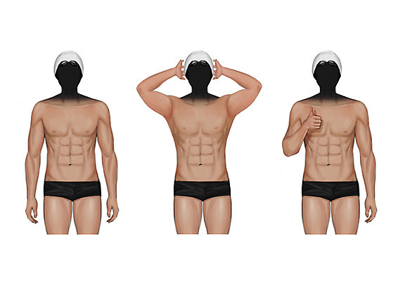 PSD 직업 남자 수영복 일러스트 성인 세명 엄지손가락 최고 물안경 수영선수 수영모 얼굴없음 국내일러스트 옷 손가락 운동선수 사람 수영용품 파일형식