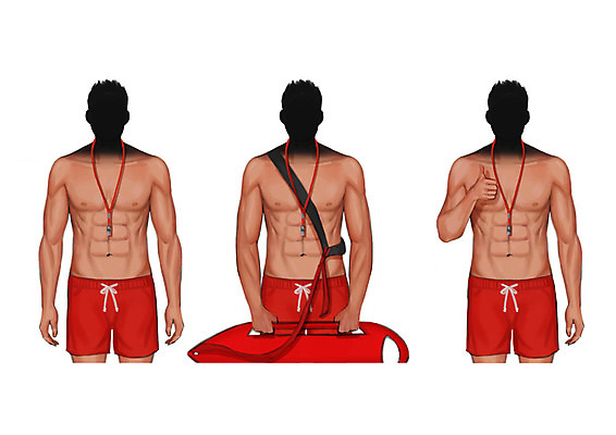 PSD 직업 남자 수영복 일러스트 성인 세명 호루라기 구조대 수상구조대 얼굴없음 구명부환 국내일러스트 옷 사람 구출 안전장비 튜브 파일형식
