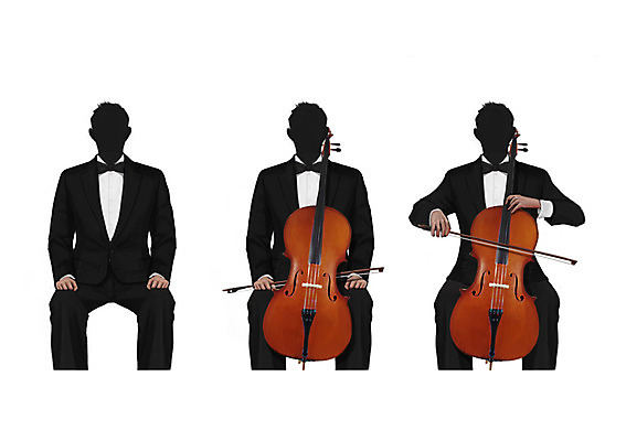 PSD 직업 남자 연주 일러스트 정장 턱시도 성인 세명 첼로 첼리스트 얼굴없음 국내일러스트 옷 음악 사람 연주자 파일형식 찰현악기