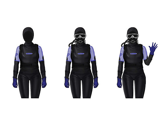 PSD 직업 여자 일러스트 성인 세명 잠수부 산소통 스쿠버다이버 잠수장비 얼굴없음 국내일러스트 통 사람 장비 전문직 스쿠버다이빙 파일형식