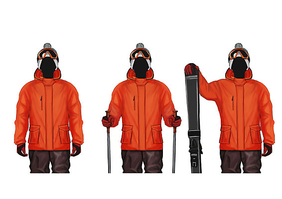 PSD 직업 남자 일러스트 스키 성인 세명 강사 스키복 스키장비 폴 스키고글 스키장갑 얼굴없음 국내일러스트 옷 스포츠용품 겨울스포츠 사람 스키용품 파일형식