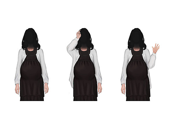 PSD 직업 여자 일러스트 성인 세명 임산부 카디건 임부복 얼굴없음 국내일러스트 옷 사람 외투 임신 파일형식