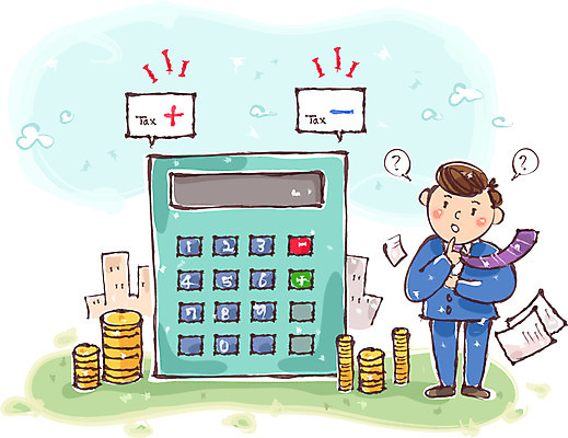 남자 종이 일러스트 한명 성인 동전 계산기 직장인 연말정산 국내일러스트 AI파일 직업 1 돈 문구용품 사람 경제 장비 파일형식 벡터