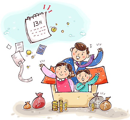 여자 남자 종이 어린이 일러스트 가정 주택 성인 세명 동전 계산기 직장인 돈자루 영수증 연말정산 13월 국내일러스트 AI파일 직업 돈 문구용품 사람 건물 금융 경제 장비 날짜 파일형식 벡터